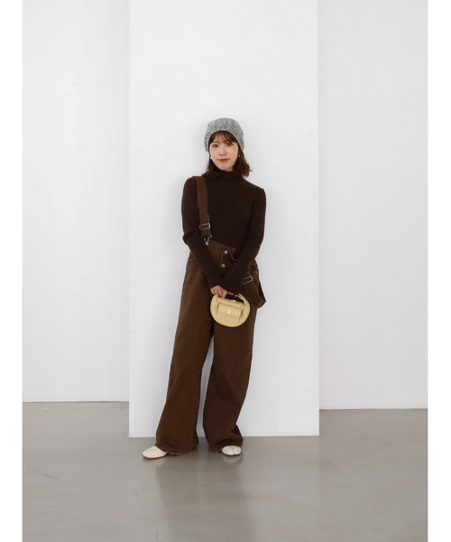 Katrin TOKYO(カトリーントーキョー)の「color rib turtle knit(ニット/セーター・レディース・ダークブラウン系/グリーン/パープル/アイボリー・FREE/XS)」の20枚目の写真