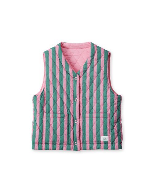 Fluffy Croissant Reversible Vest (Rose Hip)(ダウンベスト Fluffy Croissant Reversible Vest (Rose Hip)(ダウンベスト