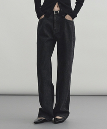 MONGDOL（モンドル）の「Straight AMC Denim Jeans Black MDPT056BLACK（デニムパンツ）」