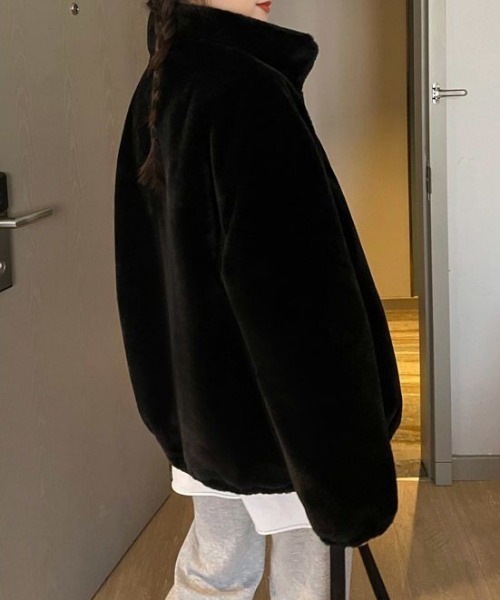 Oversize zip up boa coat（ムートンコート）｜Vipoa（ヴィポア）の