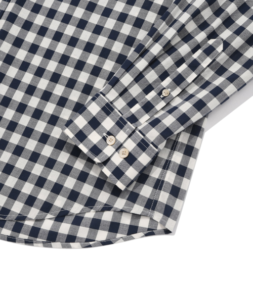 COVERNAT（カバーナット）の「ギンガムチェックシャツネイビー（シャツ/ブラウス・レディース・その他・MEDIUM/SMALL/X-LARGE/LARGE）」の6枚目の写真