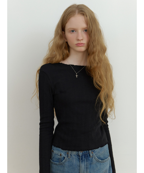 RE_L(リエル)の「Riff wave t-shirt (black)(Tシャツ/カットソー・レディース・ブラック・FREE)」の6枚目の写真