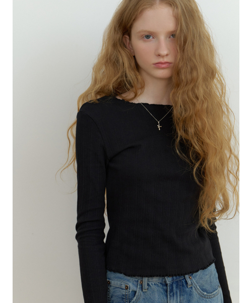 RE_L(リエル)の「Riff wave t-shirt (black)(Tシャツ/カットソー・レディース・ブラック・FREE)」の4枚目の写真