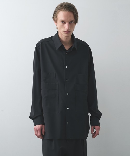 UJOH（ウジョー）の「【UJOH HOMME】4 Pockets Shirt（シャツ/ブラウス・メンズ・ブラック/ベージュ・4/5）」の2枚目の写真