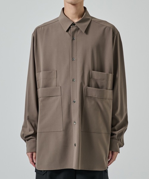 UJOH（ウジョー）の「【UJOH HOMME】4 Pockets Shirt（シャツ/ブラウス・メンズ・ブラック/ベージュ・4/5）」の10枚目の写真