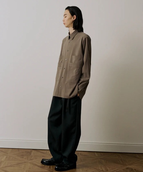 UJOH（ウジョー）の「【UJOH HOMME】4 Pockets Shirt（シャツ/ブラウス・メンズ・ブラック/ベージュ・4/5）」の6枚目の写真