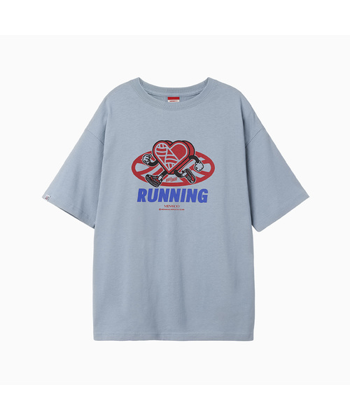 MENASOO(ミナス)の「New Big Hearttrack Graphic T Shirt_Skyblue(Tシャツ/カットソー・レディース・スカイブルー・1/2/3)」の1枚目の写真