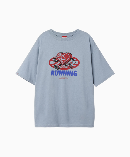 MENASOO(ミナス)の「New Big Hearttrack Graphic T Shirt_Skyblue(Tシャツ/カットソー・レディース・スカイブルー・1/2/3)」の8枚目の写真