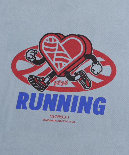 MENASOO(ミナス)の「New Big Hearttrack Graphic T Shirt_Skyblue(Tシャツ/カットソー・レディース・スカイブルー・1/2/3)」の5枚目の写真