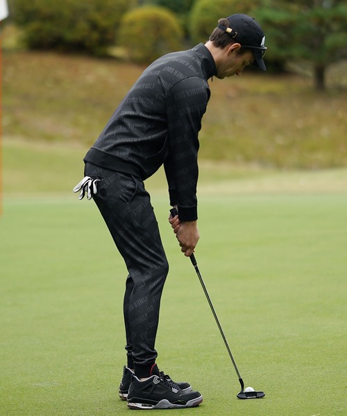 DIVINER GOLF】ポンチ総柄ロゴスタンドジャケット メンズ ゴルフウェア