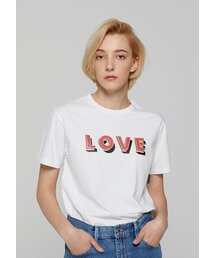 JUNECI（ジュネシ）の「ラブスーピマTシャツ - ホワイト（Tシャツ/カットソー）」