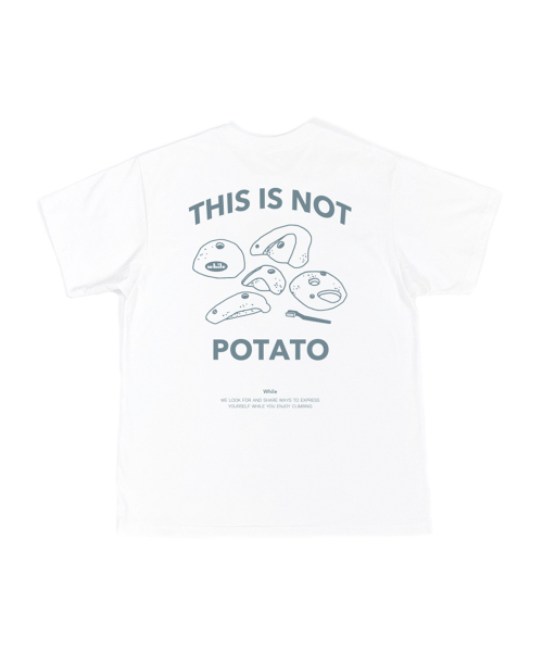 WHILE(ワイル)の「ディスイズナットポテトTシャツ(Tシャツ/カットソー・レディース・その他・MEDIUM/LARGE/X-LARGE)」の1枚目の写真