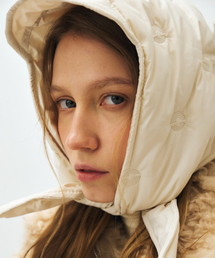MAIS（マイス）の「PADDED DOT HEADSCARF / BUTTER（ニットキャップ/ビーニー）」