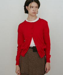 MAKE A TOAST（メイクアトースト）の「Soft Minimal Cardigan Red MBEFNT002RD（カーディガン/ボレロ）」