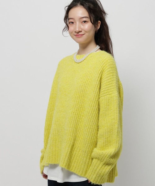 niko and（ニコアンド）の「アルパカウールMIXアゼプルオーバー