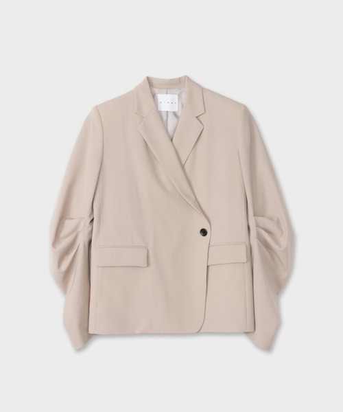 CINOH(チノ)の「WOOL DRAPE SLEEVES JACKET(テーラードジャケット・レディース・ベージュ・36)」の5枚目の写真