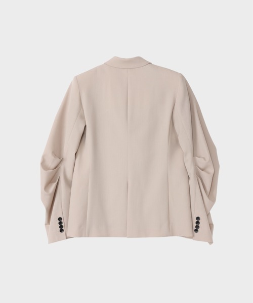 CINOH(チノ)の「WOOL DRAPE SLEEVES JACKET(テーラードジャケット・レディース・ベージュ・36)」の6枚目の写真