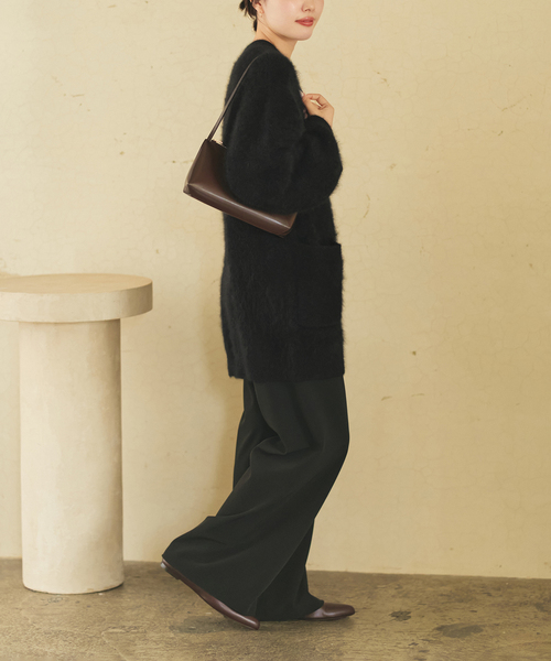 plage（プラージュ）の「Fur Midi カーディガン（カーディガン/ボレロ・レディース・ベージュ系その他/ブラック・FREE）」の8枚目の写真