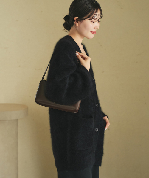 plage（プラージュ）の「Fur Midi カーディガン（カーディガン/ボレロ・レディース・ベージュ系その他/ブラック・FREE）」の12枚目の写真