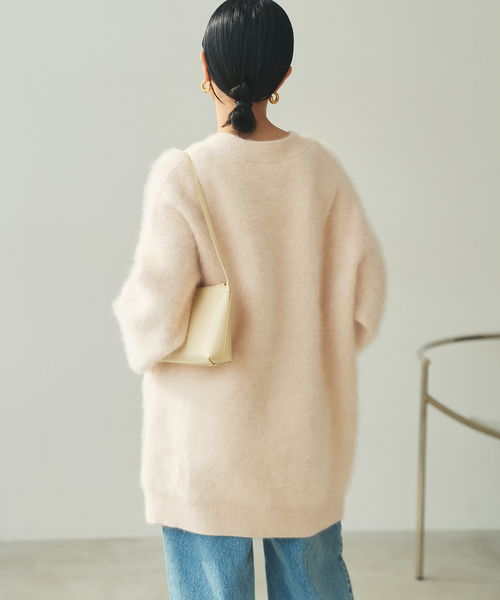 plage（プラージュ）の「Fur Midi カーディガン（カーディガン/ボレロ・レディース・ベージュ系その他/ブラック・FREE）」の22枚目の写真