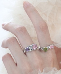 Mayree（メイリー）の「【456778】キラキラビジューリング2個セット(RO)（リング）」