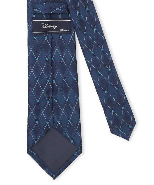 Disney（ディズニー）の「【ディズニー】シルク アーガイル柄 ネクタイ 8.0cm幅（ネクタイ・メンズ・ネイビー/ライトグレー・FREE）」の5枚目の写真