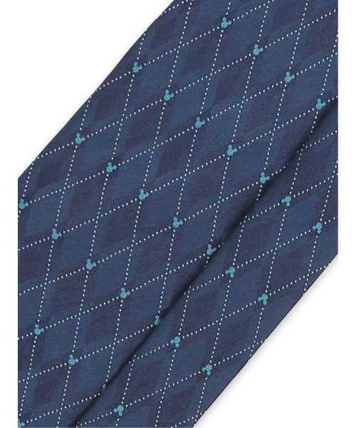 Disney（ディズニー）の「【ディズニー】シルク アーガイル柄 ネクタイ 8.0cm幅（ネクタイ・メンズ・ネイビー/ライトグレー・FREE）」の6枚目の写真