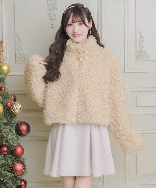 couture BY ROJITA(クチュールバイロジータ)の「ハートバックルプードルファーコート(その他アウター・レディース・ホワイト/ベージュ・FREE)」の19枚目の写真