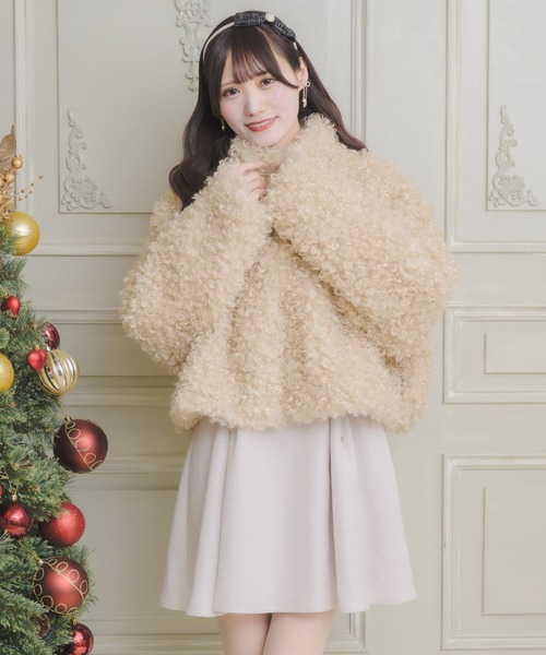 couture BY ROJITA(クチュールバイロジータ)の「ハートバックルプードルファーコート(その他アウター・レディース・ホワイト/ベージュ・FREE)」の20枚目の写真