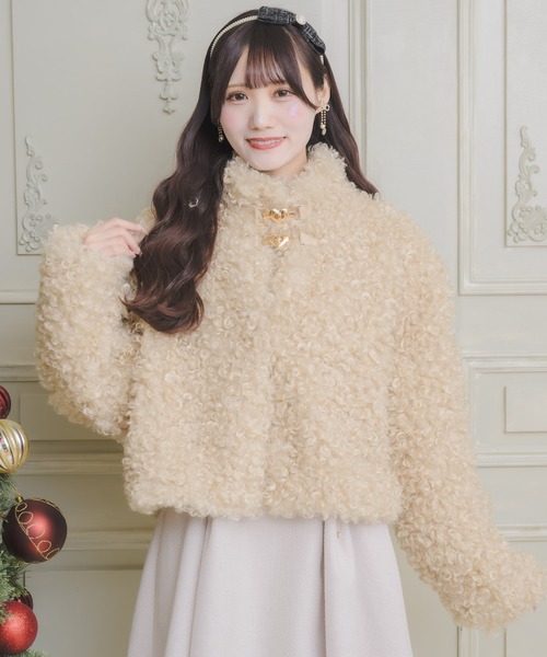 couture BY ROJITA(クチュールバイロジータ)の「ハートバックルプードルファーコート(その他アウター・レディース・ホワイト/ベージュ・FREE)」の14枚目の写真