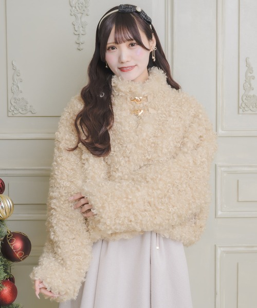 couture BY ROJITA(クチュールバイロジータ)の「ハートバックルプードルファーコート(その他アウター・レディース・ホワイト/ベージュ・FREE)」の17枚目の写真