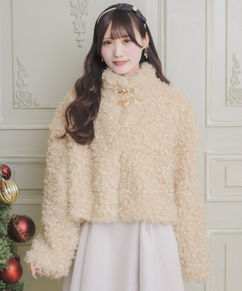 couture BY ROJITA(クチュールバイロジータ)の「ハートバックルプードルファーコート(その他アウター・レディース・ホワイト/ベージュ・FREE)」の18枚目の写真
