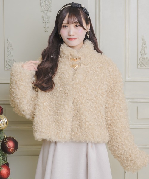 couture BY ROJITA(クチュールバイロジータ)の「ハートバックルプードルファーコート(その他アウター・レディース・ホワイト/ベージュ・FREE)」の16枚目の写真