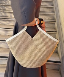 JENNE（ジェンヌ）の「機能性イタリア素材サマーミディアムバッグ（ショルダー付）（かごバッグ）」