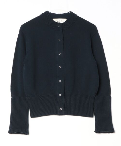 THE SHINZONE（ザ　シンゾーン）の「COTTON LONG RIB CARDIGAN 25SMSNI01（Tシャツ/カットソー・レディース・ブラック/レッド/ベージュ/ネイビー・FREE）」の4枚目の写真