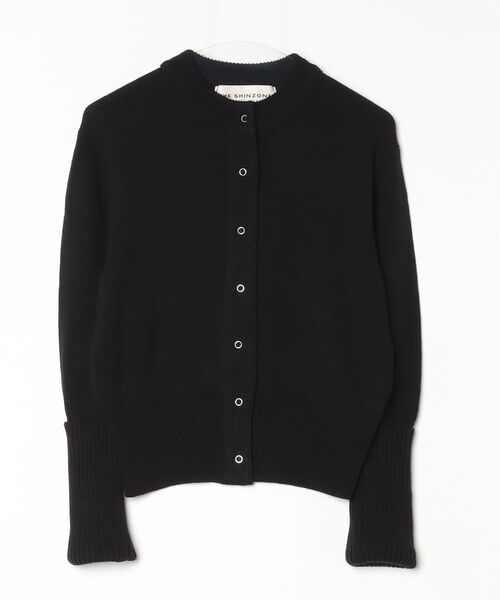 THE SHINZONE（ザ　シンゾーン）の「COTTON LONG RIB CARDIGAN 25SMSNI01（Tシャツ/カットソー・レディース・ブラック/レッド/ベージュ/ネイビー・FREE）」の2枚目の写真
