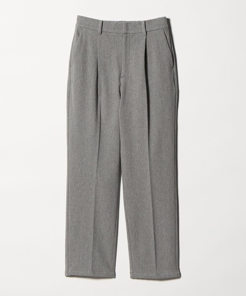 A DAY IN THE LIFE UNITED ARROWS(アデイインザライフユナイテッドアローズ)の「ニットライク プリーツ テーパードパンツ ‐ウォッシャブル‐<A DAY IN THE LIFE>(その他パンツ・レディース・ナチュラル/グレー系/ブラック・M/S)」の2枚目の写真