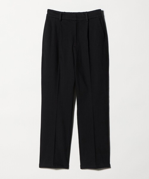 A DAY IN THE LIFE UNITED ARROWS(アデイインザライフユナイテッドアローズ)の「ニットライク プリーツ テーパードパンツ ‐ウォッシャブル‐<A DAY IN THE LIFE>(その他パンツ・レディース・ナチュラル/グレー系/ブラック・M/S)」の1枚目の写真