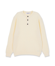 MAKEITTO（メイキット）の「デイリービスコースヘンリーネックニット_クリーム（ニット/セーター）」