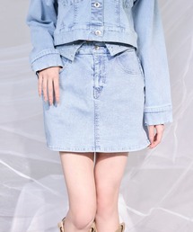 one after another NICE CLAUP | セットで着れる/ビジューデニムスカート(デニムスカート)