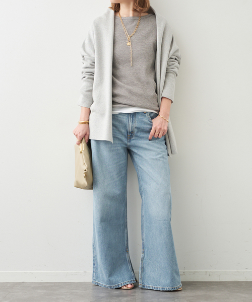 Deuxieme Classe（ドゥーズィエムクラス）の「SMOOTH TOP ガウン（その他アウター・レディース・ベージュ/ライトグレー・FREE）」の3枚目の写真