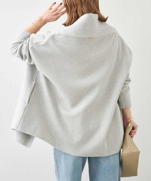 Deuxieme Classe（ドゥーズィエムクラス）の「SMOOTH TOP ガウン（その他アウター・レディース・ベージュ/ライトグレー・FREE）」の8枚目の写真