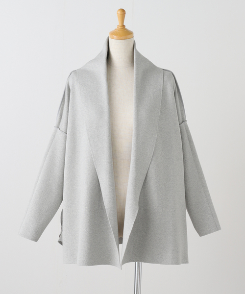 Deuxieme Classe（ドゥーズィエムクラス）の「SMOOTH TOP ガウン（その他アウター・レディース・ベージュ/ライトグレー・FREE）」の9枚目の写真