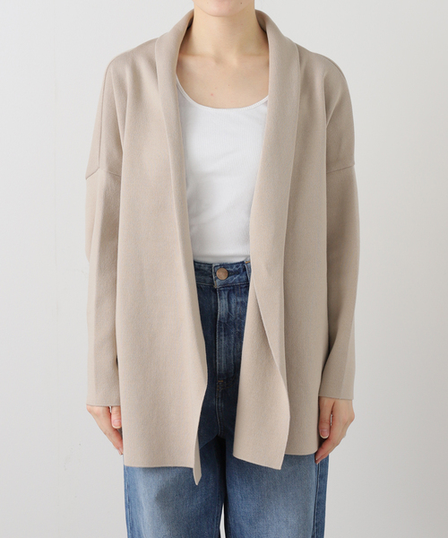 Deuxieme Classe（ドゥーズィエムクラス）の「SMOOTH TOP ガウン（その他アウター・レディース・ベージュ/ライトグレー・FREE）」の4枚目の写真