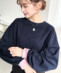 ブルーグレー ロンT」に該当するブルー・ネイビー/青色系の