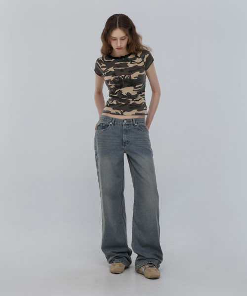 CHICKS（チックス）の「スターカモスリムフィットベージュ（Tシャツ/カットソー・レディース・その他・FREE）」の4枚目の写真
