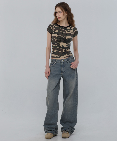 CHICKS（チックス）の「スターカモスリムフィットベージュ（Tシャツ/カットソー・レディース・その他・FREE）」の5枚目の写真