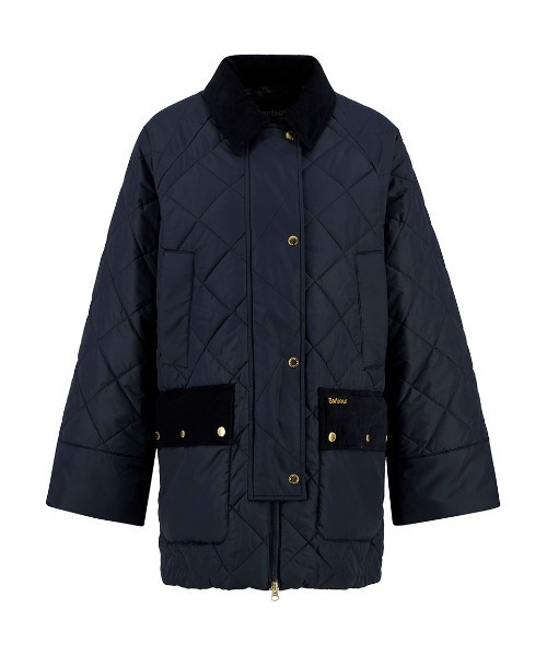 Barbour（バブアー）の「Aldburgh キルティングジャケット（その他アウター・レディース・クリーム/ネイビー・8）」の16枚目の写真