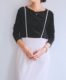 LIVETART | 《LIVETART》スリットベロアプルオーバー(Tシャツ/カットソー)