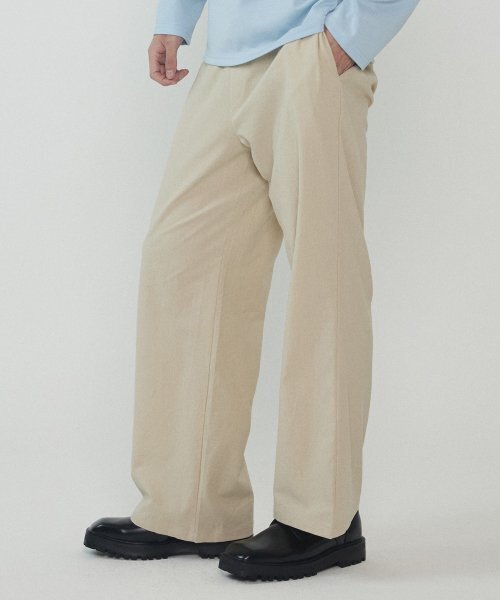 ANALOG MOOD(アナログムード)の「リネンコットンセミワイドパンツ(ライトベージュ)(その他パンツ・メンズ・その他・FREE)」の3枚目の写真
